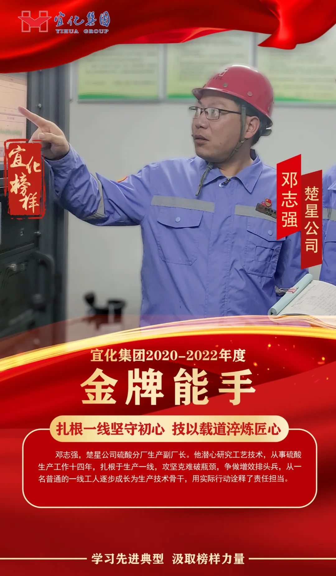 【宜化榜樣】金牌能手鄧志強(qiáng)：扎根一線堅(jiān)守初心，技以載道淬煉匠心